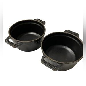 Staub Ebony Cast Iron Mini Cocottes